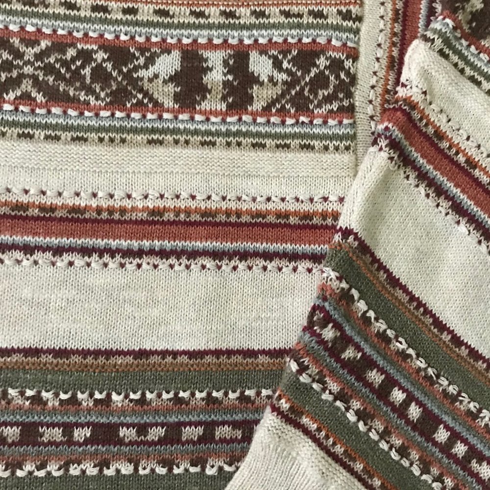 Chaps Pullover Patterned Sweater - Picture 2 of 3